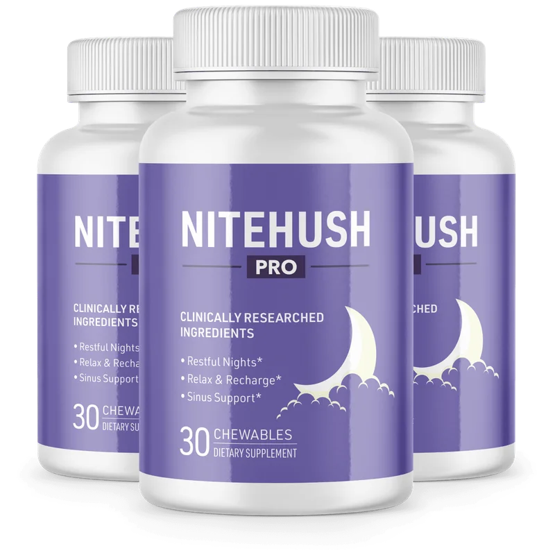 NiteHush Pro Sleep Health — 3 Bottle / 90 Day Pack